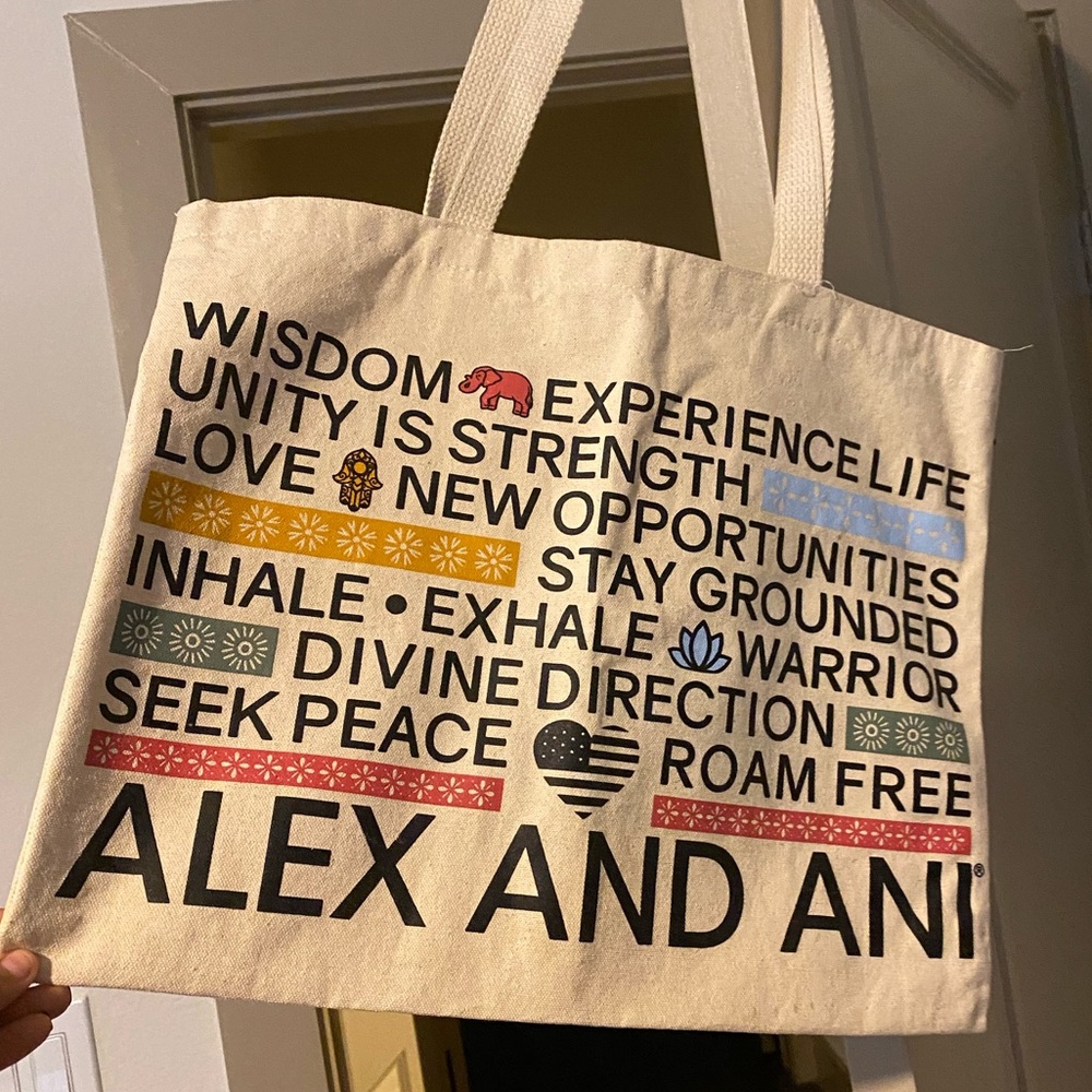 Alex and Ani tote with bonus tote bundle